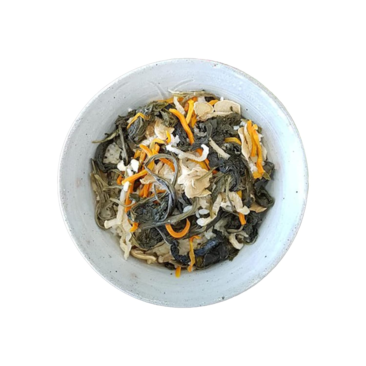 Bibimbap coreano verduras secas mezcla de alimentos coreanos, surtido de hierbas tradicionales coreanas de despensa Namulbap, hojas de morera, hojas
