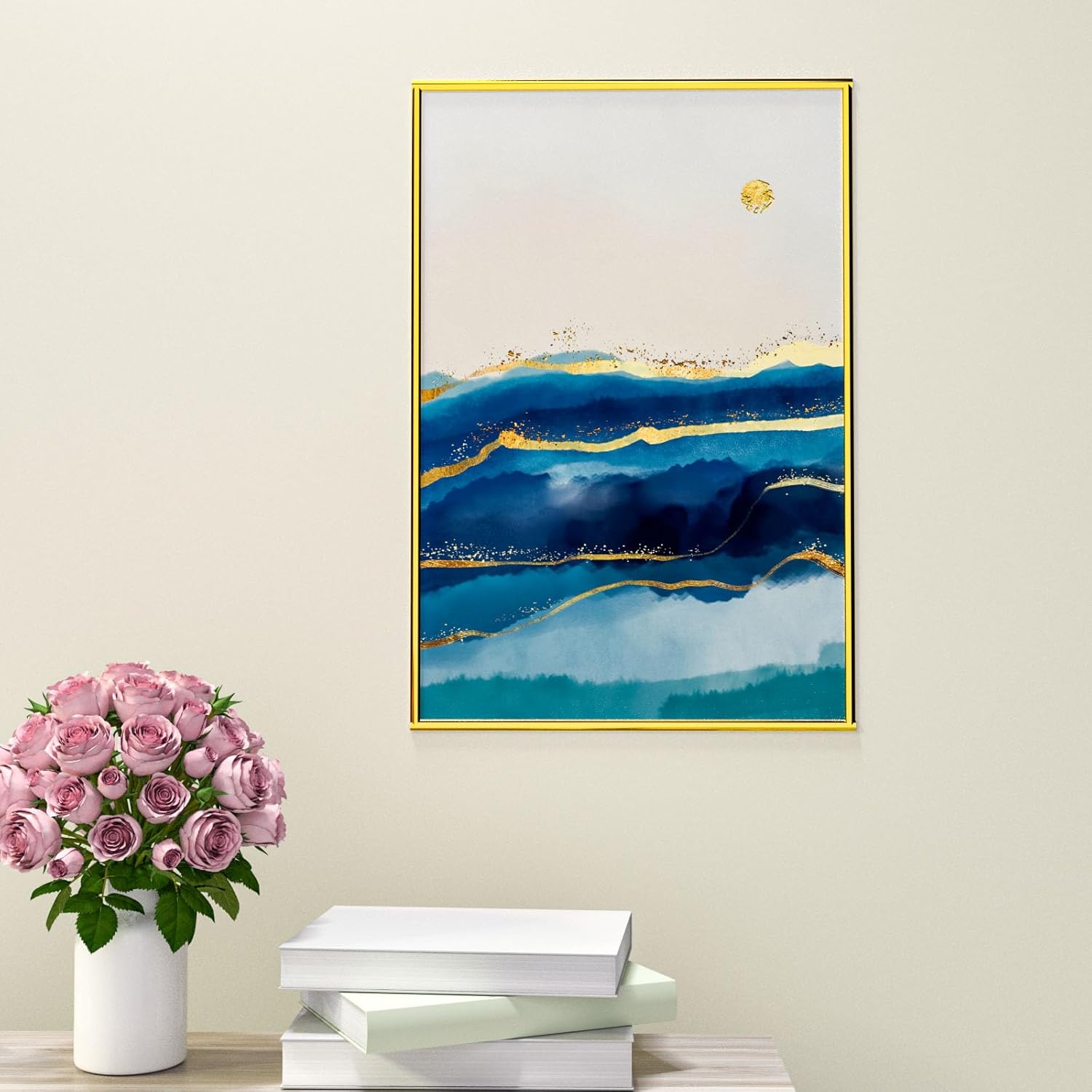 Moldura autoadhesiva de 16.4 pies, borde de azulejos para paredes, bordes, marcos de ventana, bordes en muro, bordes de ventana, borde dorado