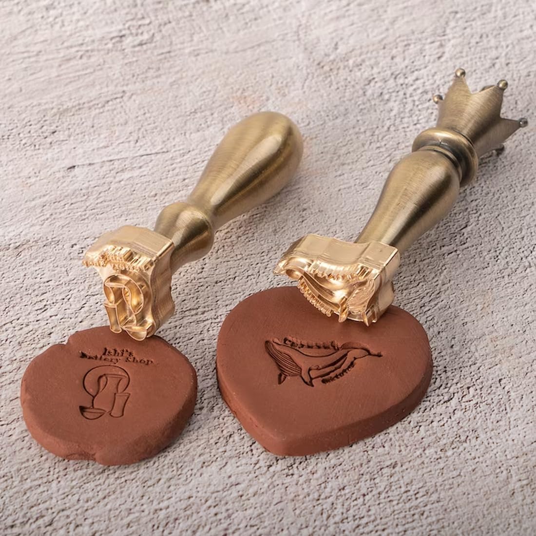 Pottery Signature Stamps  Sello de cerámica de latón personalizado  Sello de logotipo de regalo para alfareros  Firma de arcilla personalizada