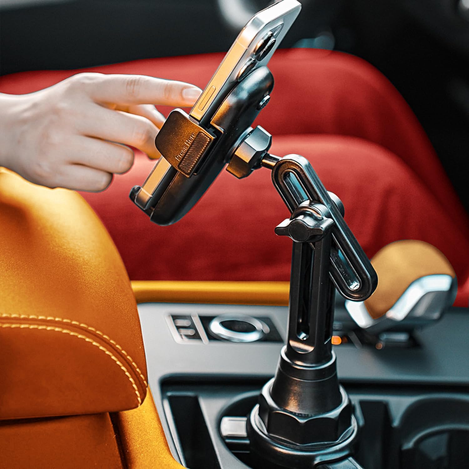 LISEN Soporte de teléfono para soporte de automóvil, soporte para teléfono para tu automóvil, soporte ajustable para teléfono celular, accesorios de