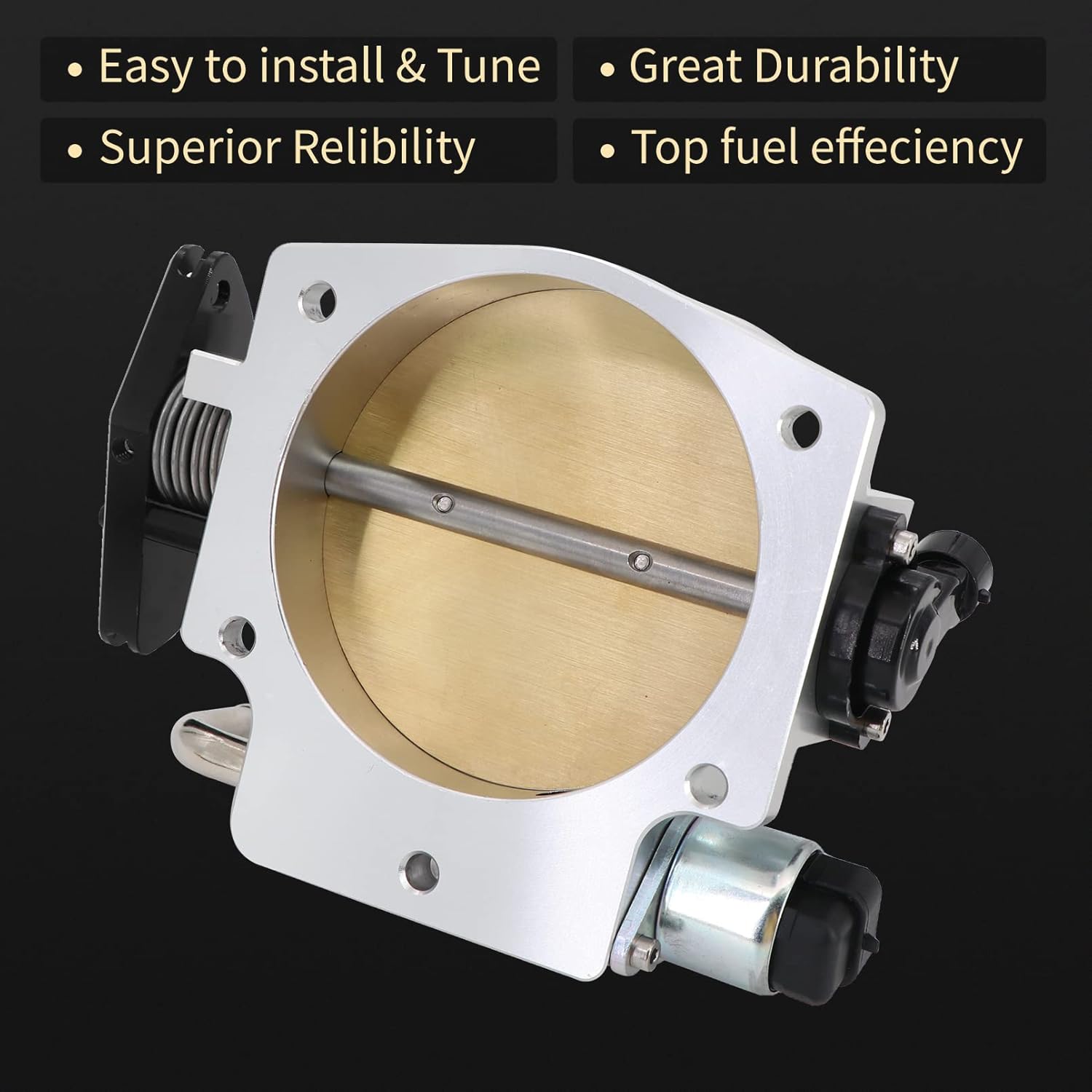 Cuerpo del acelerador de aluminio de 4.016 in con sensores de posición del acelerador TPS IAC compatible con LSX LS LS1 LS2 LS7