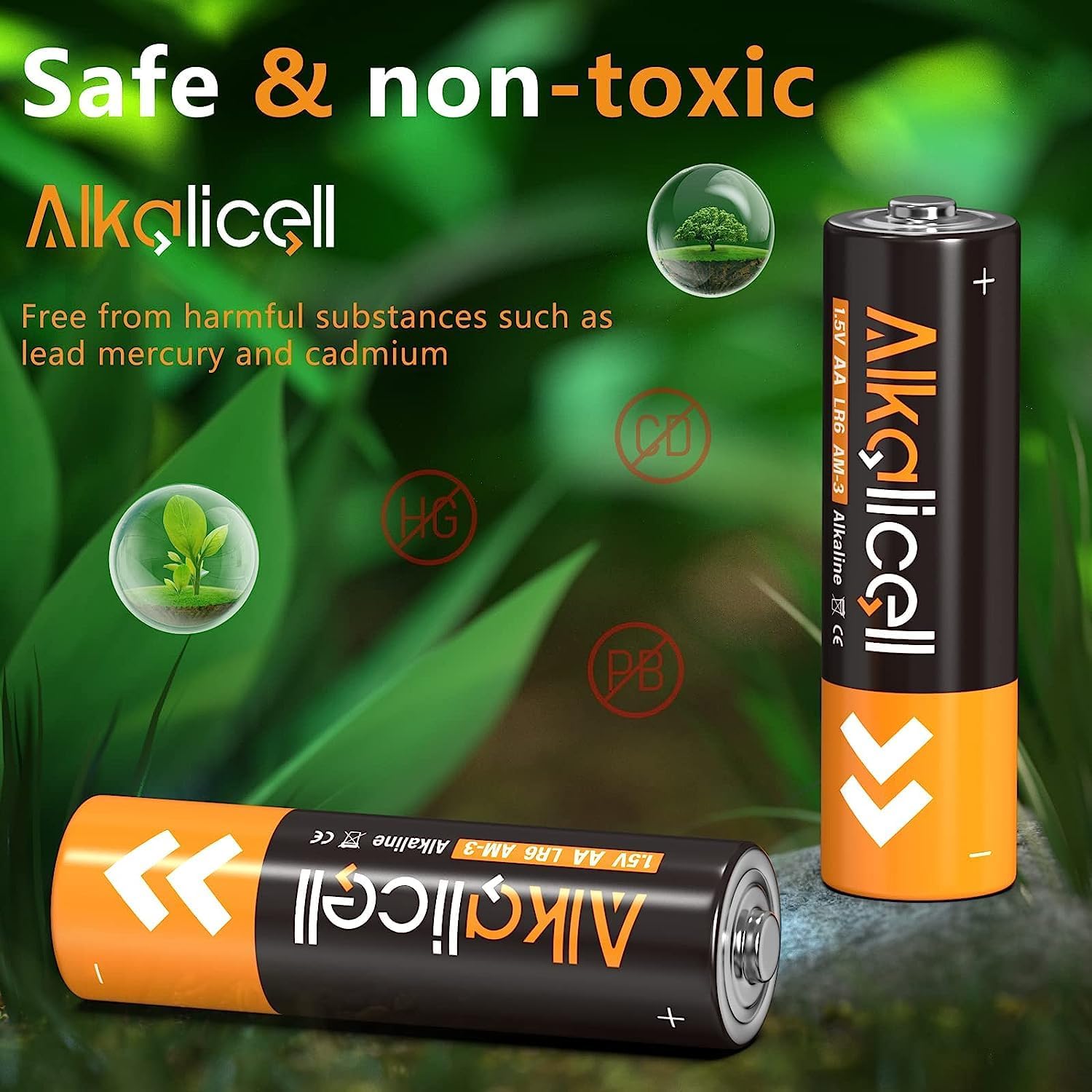 AA Batteries LR6 – Batería doble A de 1,5 V para reloj despertador, controlador Xbox, baterías domésticas tamaño AA, paquete de 4 unidades
