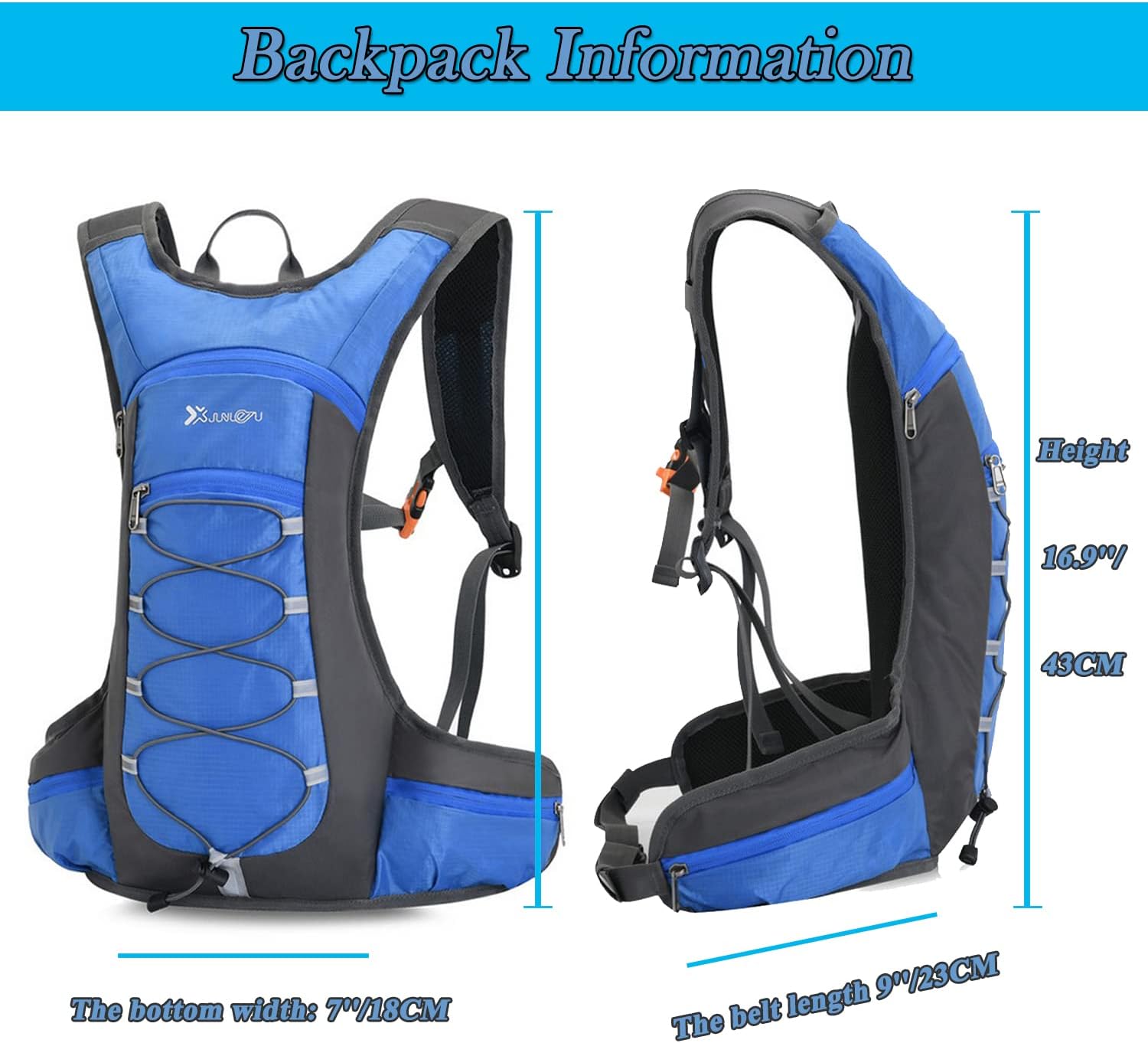 Croogo Mochila de hidratación para correr con vejiga de agua de 2 litros, ligera, Hydro Water Pack Ciclismo para hombres y mujeres, Rojo-OT05