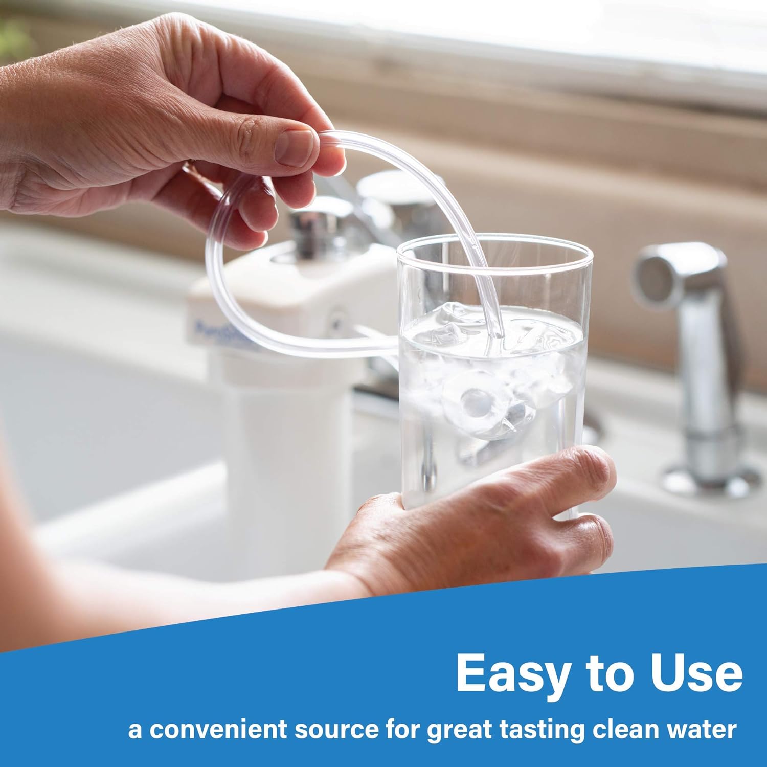 PuroSmart High Flow RO System Home Water Treatment System  Compact RO System Mounts Directly onto Faucet  Great for Apartments & Rentals  Applied