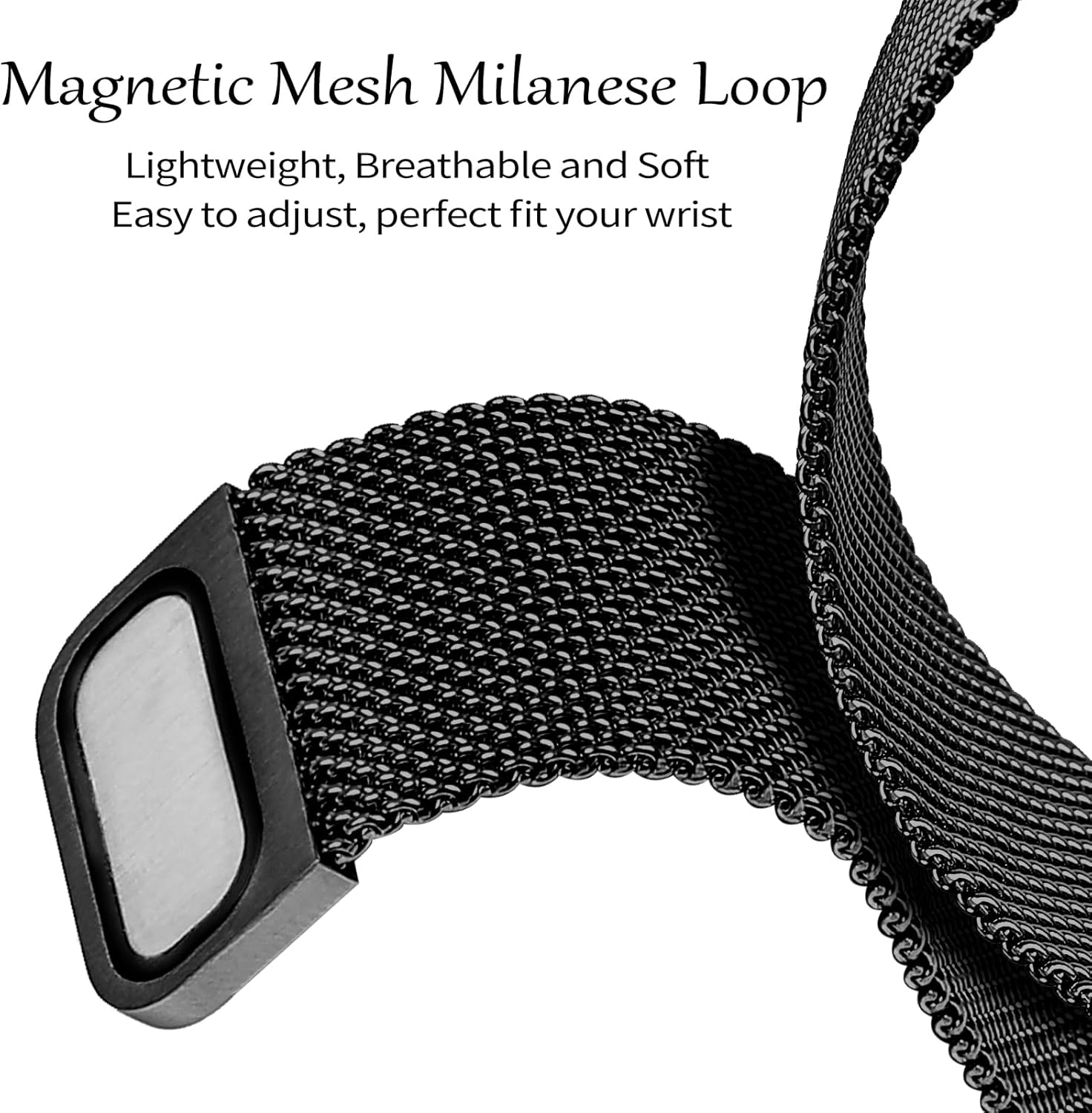 JOYOZY Correa magnética compatible con Apple Watch Band de 1.496 pulgadas, 1.575 pulgadas, 1.614 pulgadas, 1.654 pulgadas, 1.732 pulgadas, correa