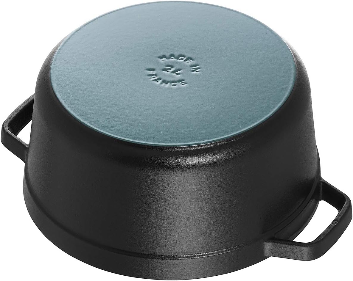 STAUB Cocotte redondo de hierro fundido, 11.0 in, negro