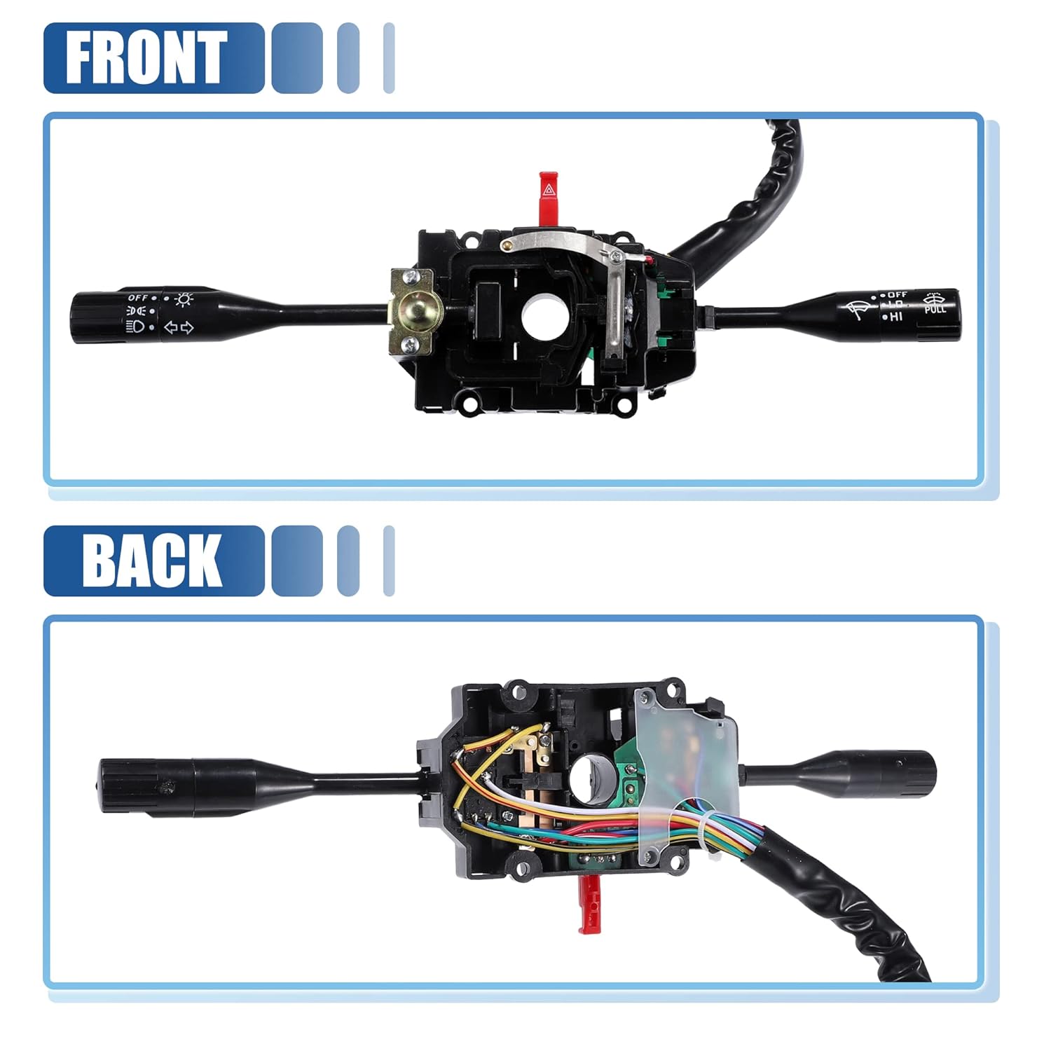 ACROPIX LHD – Interruptor de combinación de faros delanteros, interruptor multifunción para Suzuki Samurai 1986-1995 37400-83410, paquete de 1