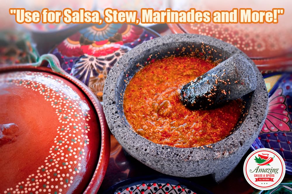 Chile De Arbol 8oz – Pimientos rojos enteros secos, sin tallo de primera calidad, bolsa resellable. Uso en platos mexicanos, chinos y tailandeses.