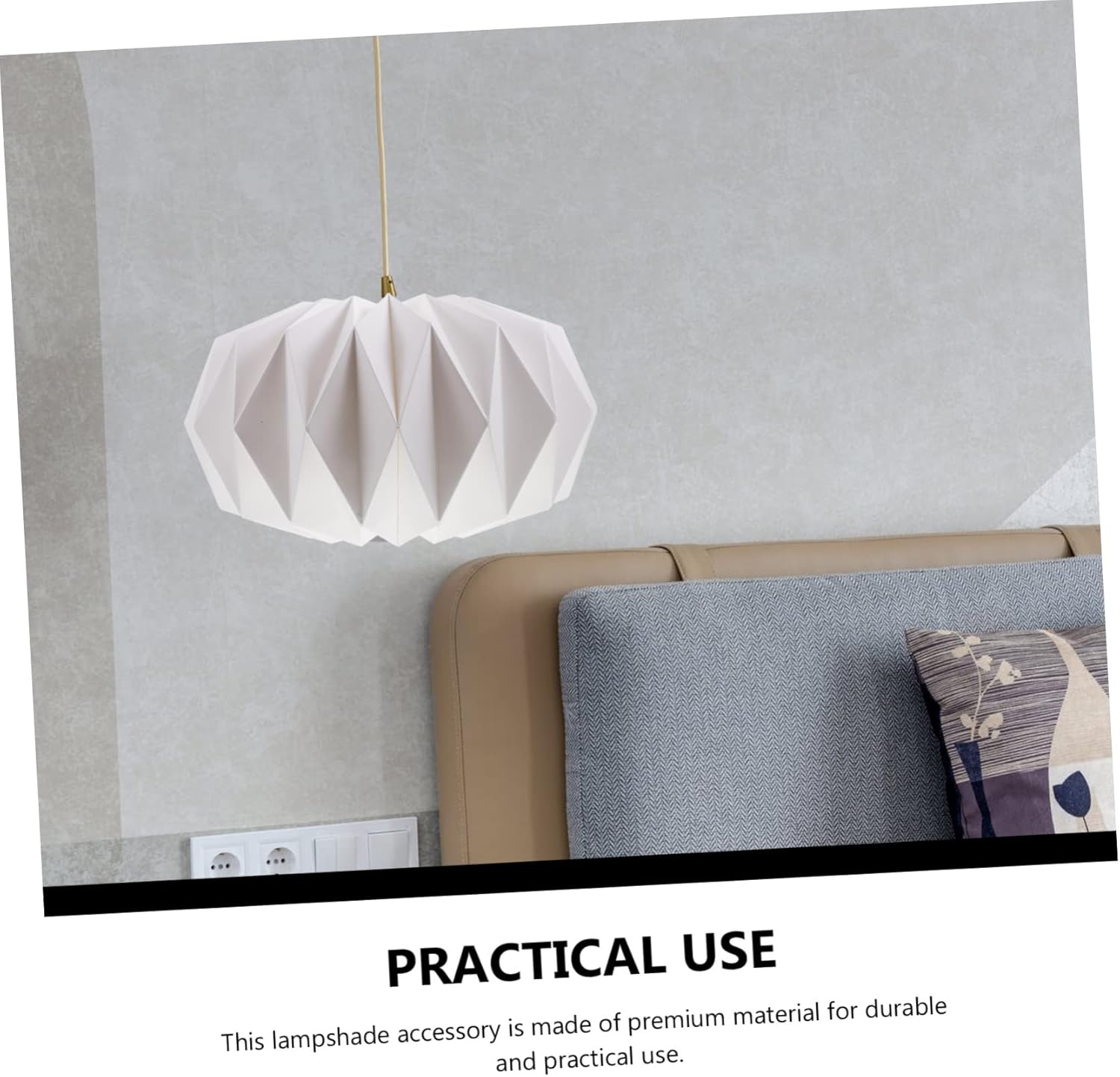 Pantalla de linterna de origami blanca, pantalla blanca para decoración del hogar, pantallas para lámparas de pie, pantalla de lámpara de ratán,