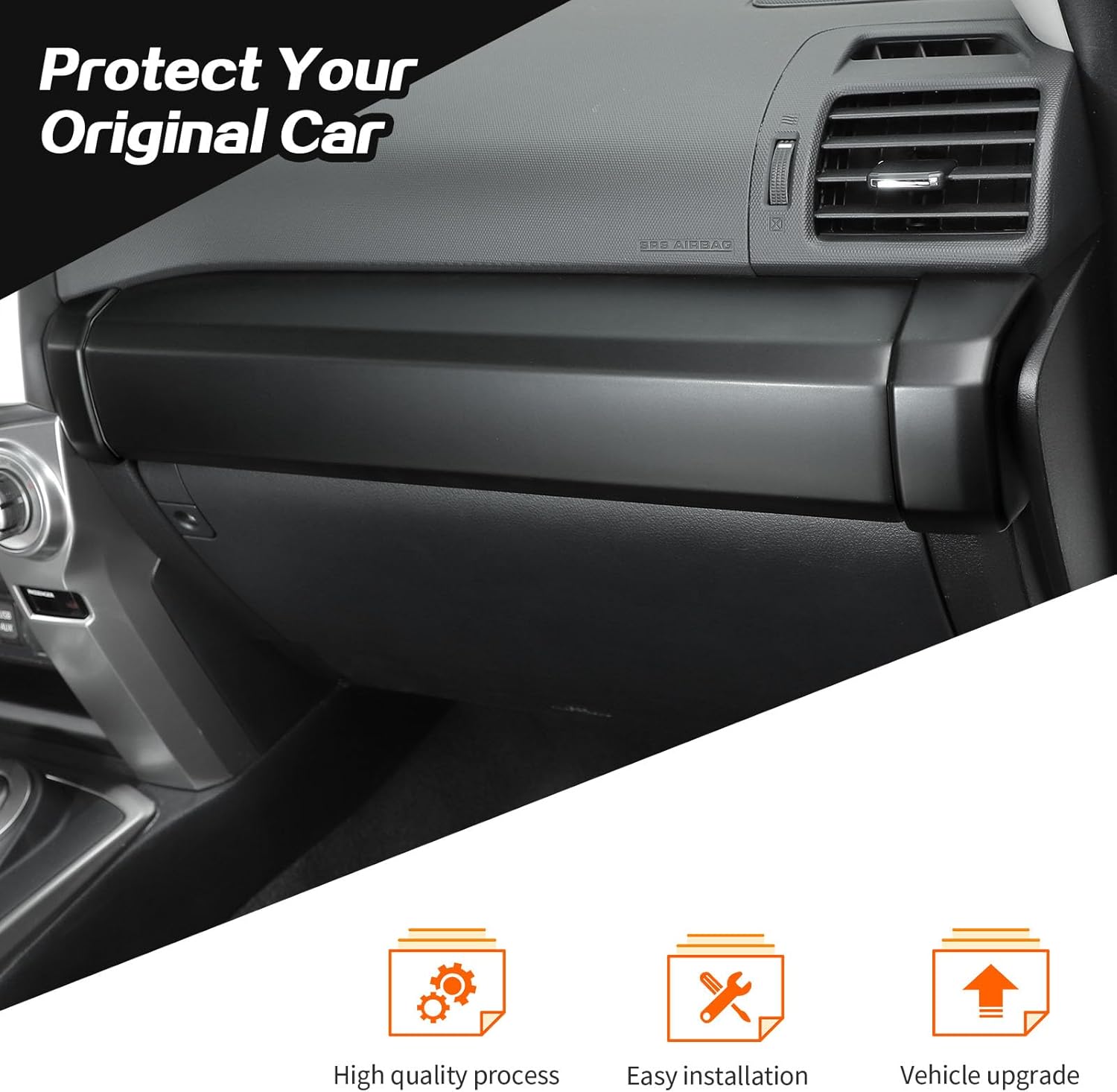JeCar Cubierta de panel de tablero de consola central para 4Runner Accesorios interiores para Toyota 4Runner 2010-2023 Cubierta de tablero lateral