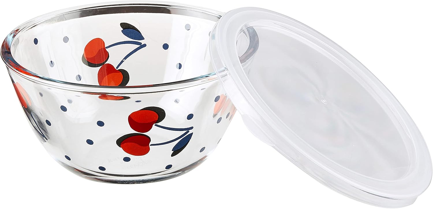 Kate Spade – Juego de recipientes de almacenamiento, diseño vintage de cerezas y lunares