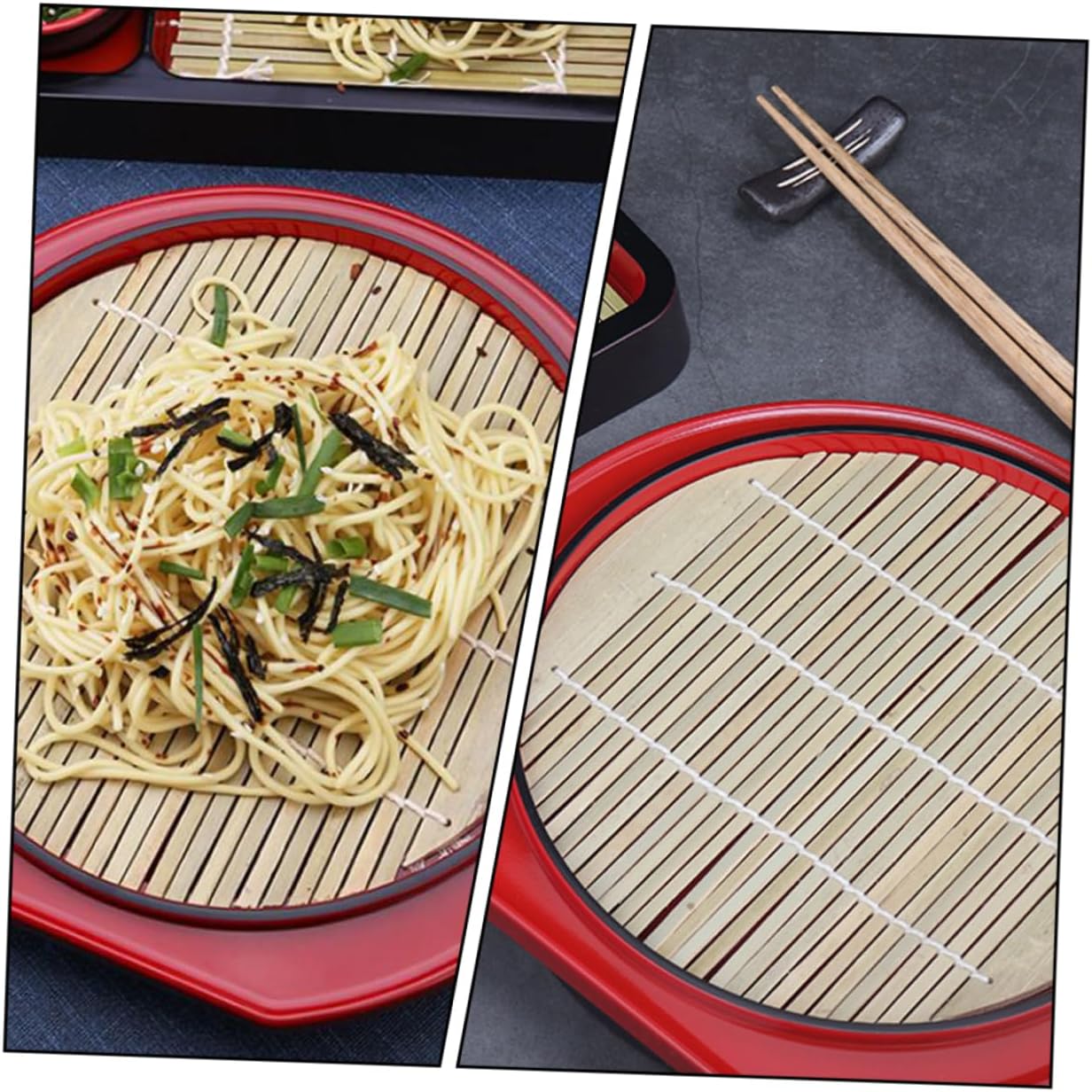 NOLITOY 1 Unidades Placa de fideos fríos japoneses Bandeja de fideos japoneses Plato de servir Plato de salsa japonesa Platos Japoneses Bandeja de