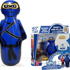INFLATABLE DUDES Pequeño ninja de 40 pulgadas – Saco de boxeo para niños  Ya lleno de arena  Bolsa Bop  Juguete inflable de boxeo  Acción de rebote INFLATABLE DUDES Pequeño ninja de 40 pulgadas – Saco de boxeo para niños  Ya lleno de arena  Bolsa Bop  Juguete inflable de boxeo  Acción de rebote