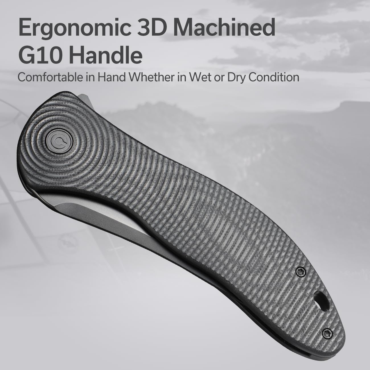 CIVIVI Synergy4 – Cuchillo de bolsillo para EDC, cuchillo plegable grande con hoja Nitro-V Tanto de 3.94 pulgadas, mango ergonómico mecanizado en 3D