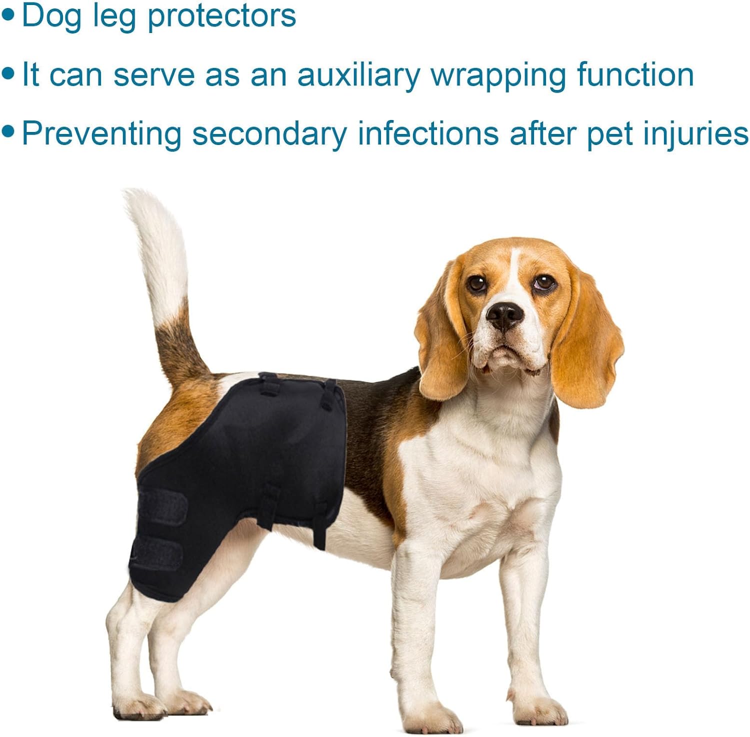 Protector de articulaciones de piernas de mascotas para perros, almohadillas protectoras ajustables para coderas de perro, manga de compresión de