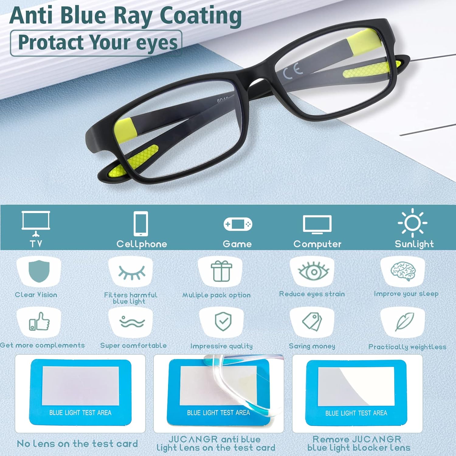 JCUANGR Photochromic Reading Glasses for Men,Wide Transition Sun Sport Readers,Large Stylish Blue Light Computer Eyeglasses