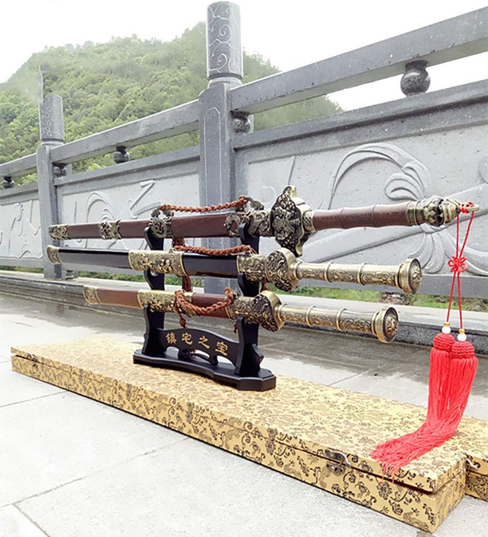 Soporte de espada, exhibición Katana Samurai Sword Wakizashi Tanto Holder Sword Rack Martial 4 Layer