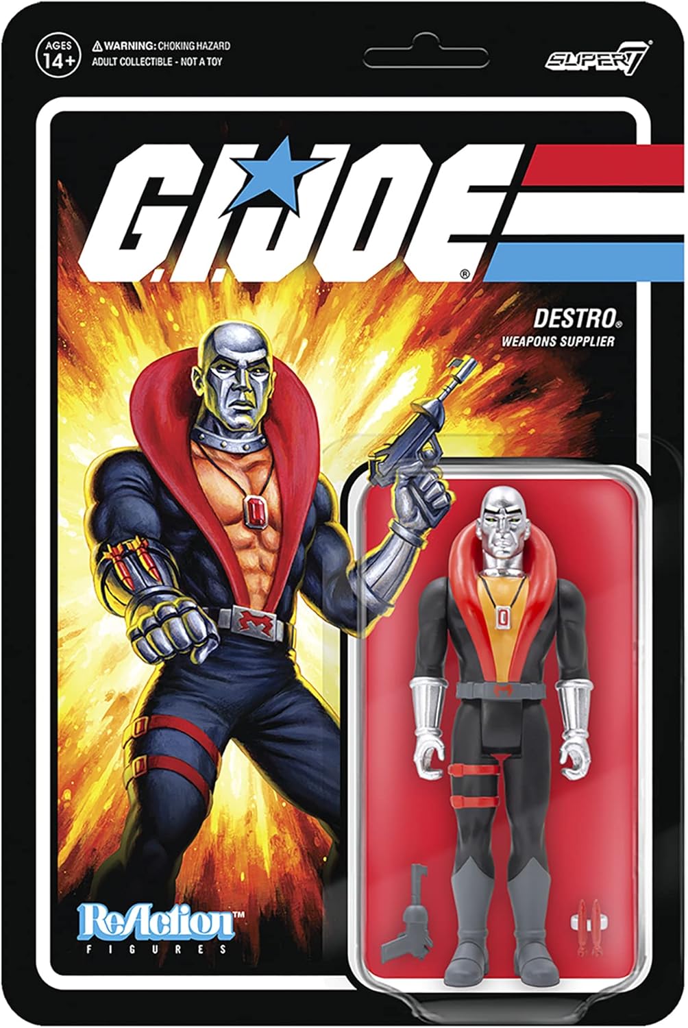 Super7 G.I. Joe Destro 3.75 en Figura de reacción