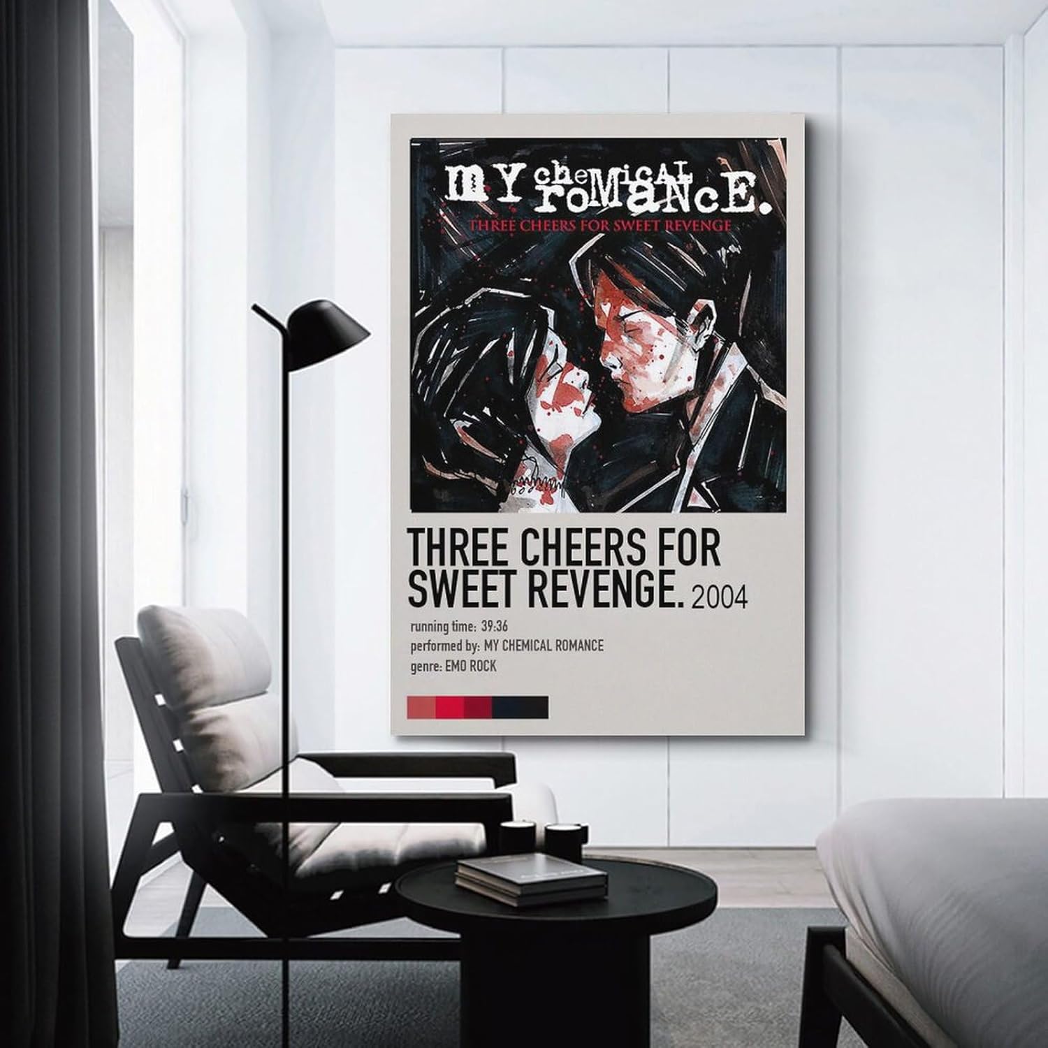 YNTNDYGV Póster de My Chemical Romance, Mcr The Black Parade, pintura artística, pintura estética, arte de pared, lienzo para decoración de
