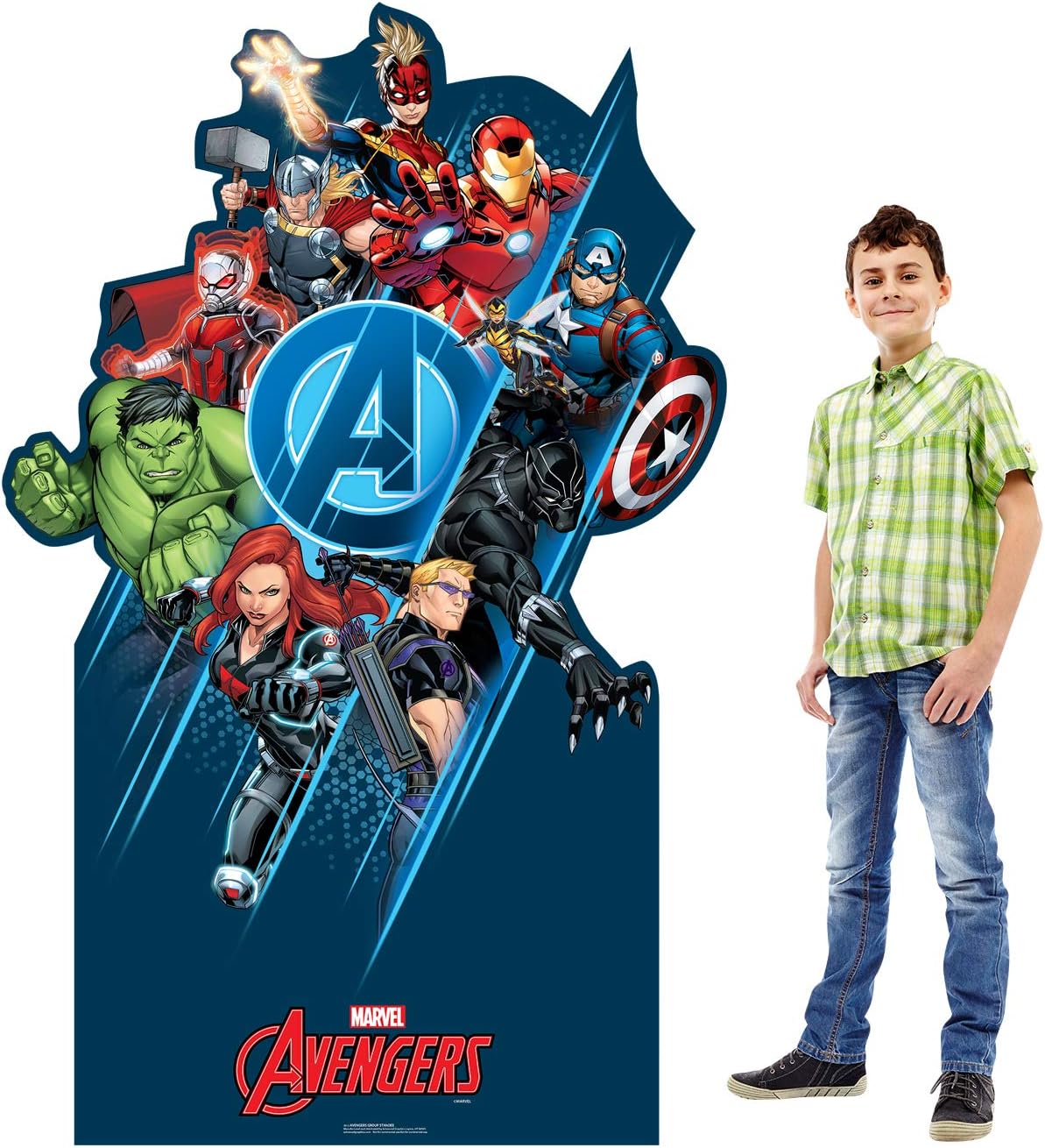 Cardboard People Avengers Classic Group – Soporte de cartón de tamaño real – Marvel Avengers