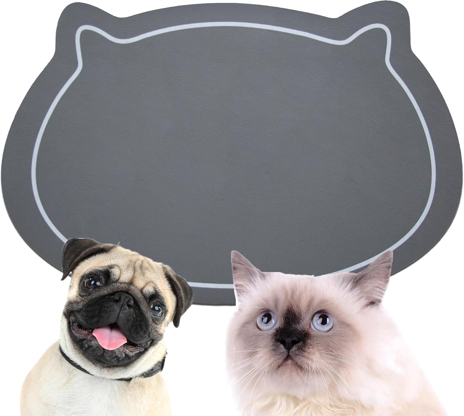 Tapete de alimentación para mascotas para perros y gatos, absorbente, antideslizante, de diatomita, tapete para cuenco de agua para perros, súper