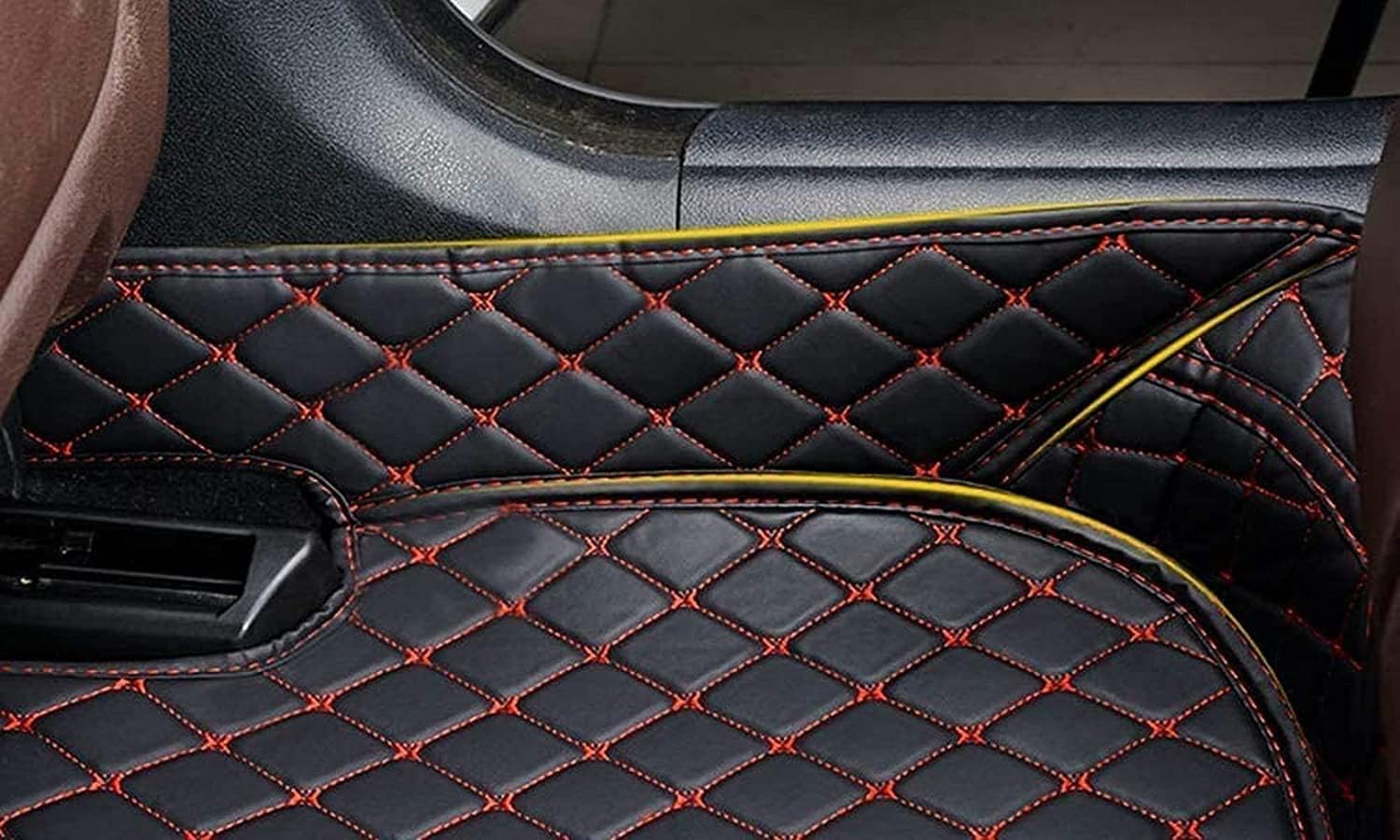 CHABLE Alfombrillas de cuero personalizadas impermeables para el 97 % de los sedán, SUV, automóvil deportivo, negro, beige, alfombrillas de vehículo