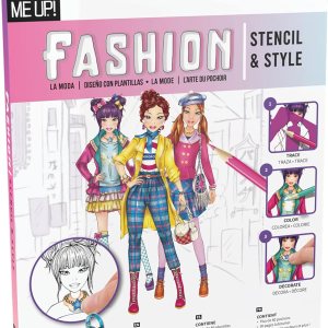 Style Me Up Plantilla y estilo de moda, kit de arte para niños, incluye 30 plantillas de modelos para elegir, más de 80 plantillas de moda para Style Me Up Plantilla y estilo de moda, kit de arte para niños, incluye 30 plantillas de modelos para elegir, más de 80 plantillas de moda para