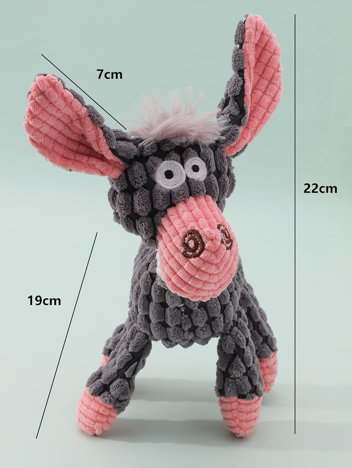 QWINEE Juguete de peluche para perros, animales de dibujos animados, juguete para masticar, juguetes chirriantes para gatos, cachorros, perros