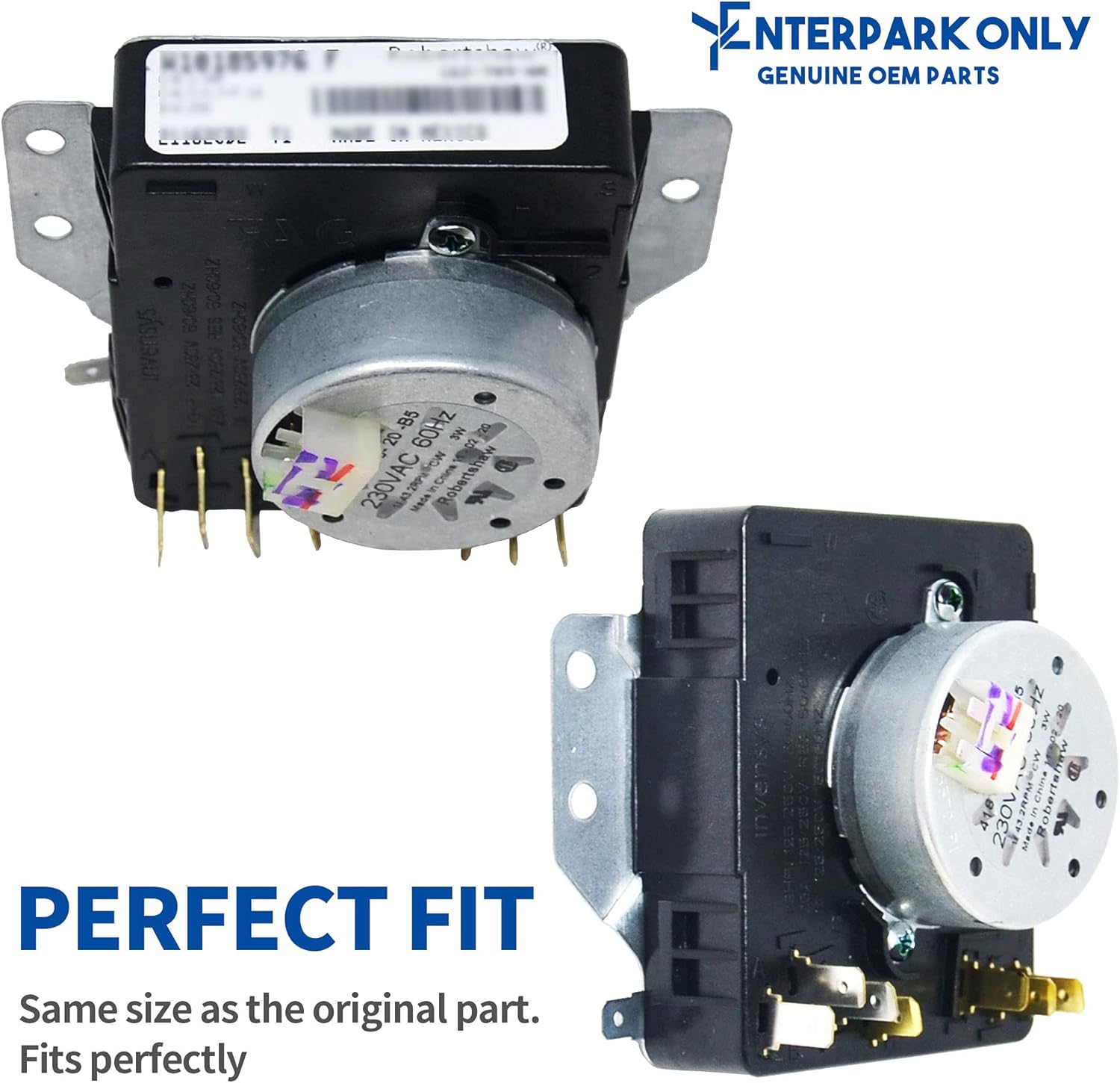 Enterpark W10185976 – Parte de repuesto compatible con control de temporizador para secadora Whirlpool WPW10185976 1481703 AH2348529 EA2348529