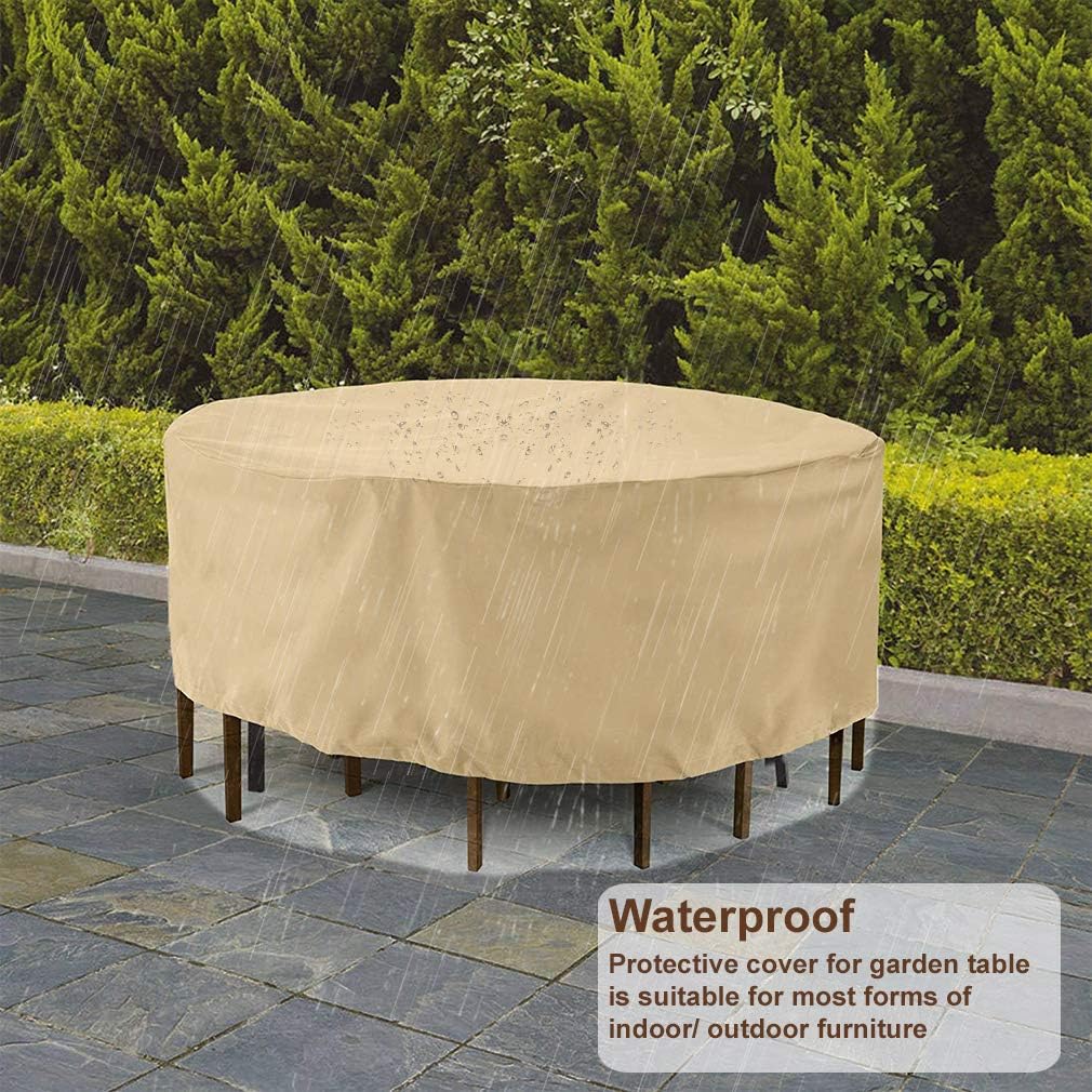 FDW Fundas para muebles de patio al aire libre, juegos de sillas de mesa de patio, funda para parrilla de barbacoa, funda para parrilla de gas, 600