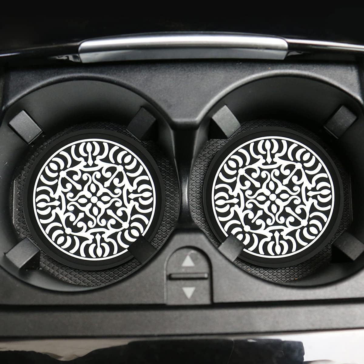 4 posavasos para automóvil, portavasos de PVC de 2.75 pulgadas, antideslizante, incrustado en adornos, accesorios para el interior del automóvil,