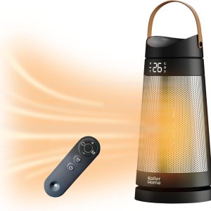 Calentador eléctrico de 17 pulgadas – Calentador eléctrico oscilante, Calentador de oficinacalentador portátil, Calentador silencioso, Calentador Calentador eléctrico de 17 pulgadas – Calentador eléctrico oscilante, Calentador de oficinacalentador portátil, Calentador silencioso, Calentador