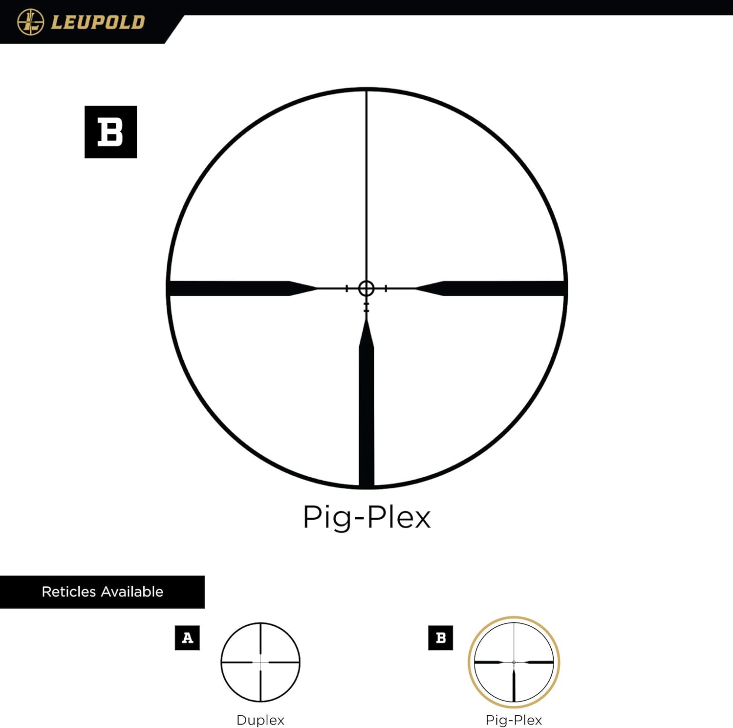 Leupold VX-Freedom – Mira telescópica de retícula Pig-Plex 1.5-4×20 (1 pulgada)