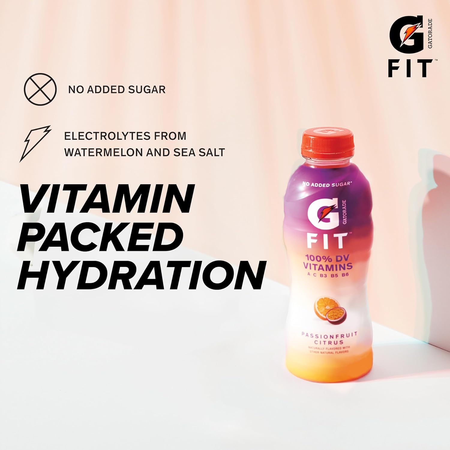 Gatorade Gatorade Fit 2.0 – Bebida con electrolitos, hidratación real saludable, cuatro sabores, paquete variado, botellas de 16.9 fl oz (paquete de