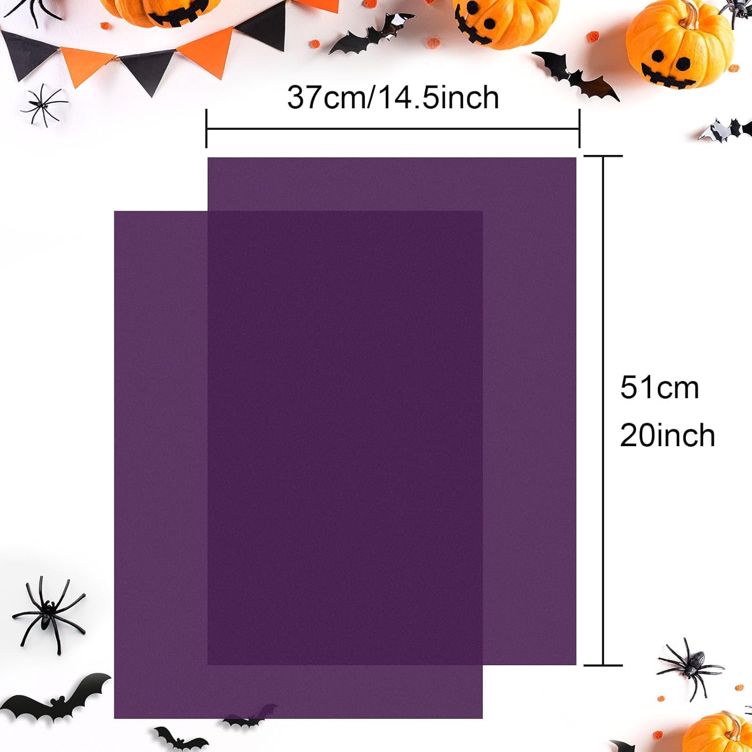 CHRORINE 60 hojas de papel de seda púrpura para Halloween, papel de seda para envolver regalos, papel de seda a granel para manualidades, decoración