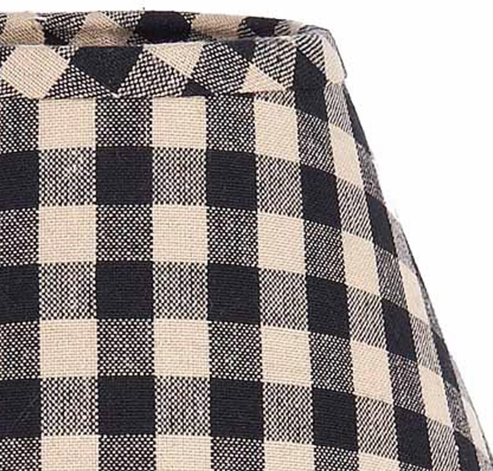 Heritage House – Pantalla negra de tela con clip de bombilla de 10 pulgadas por Raghu