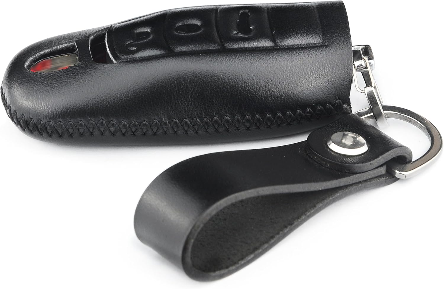 Funda de piel italiana para llavero compatible con Boxster Turbo Porsche Cayenne Panamera Macan Cayman 911