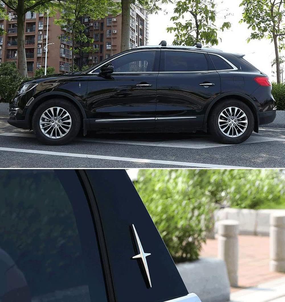Insignia deportiva de automóvil 3D, calcomanía de metal, emblema lateral para guardabarros traseros de coche, compatible con Lincoln MKT, MKT, MKX,