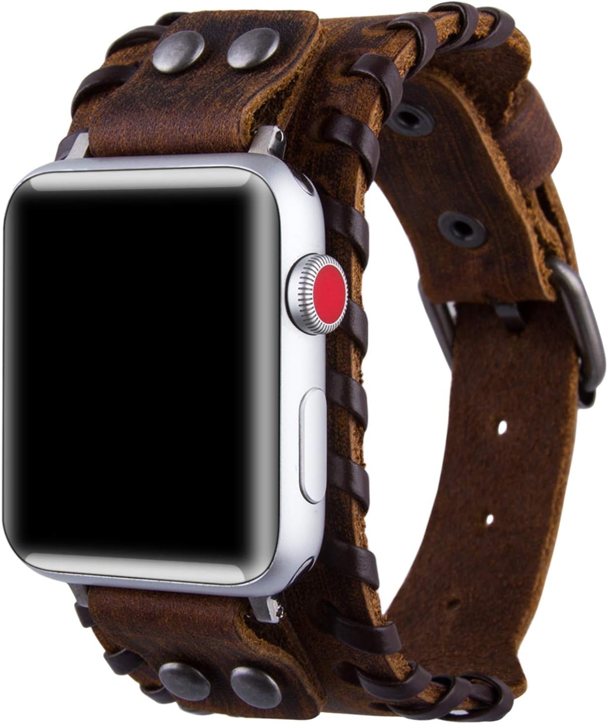 Compatible con Apple Watch Ultra SE Series 8 7 6 5 4 3 1.496 in 1.575 in 1.614 in 1.654 in 1.732 in 1.772 in 1.929 in Correa unisex retro nórdico