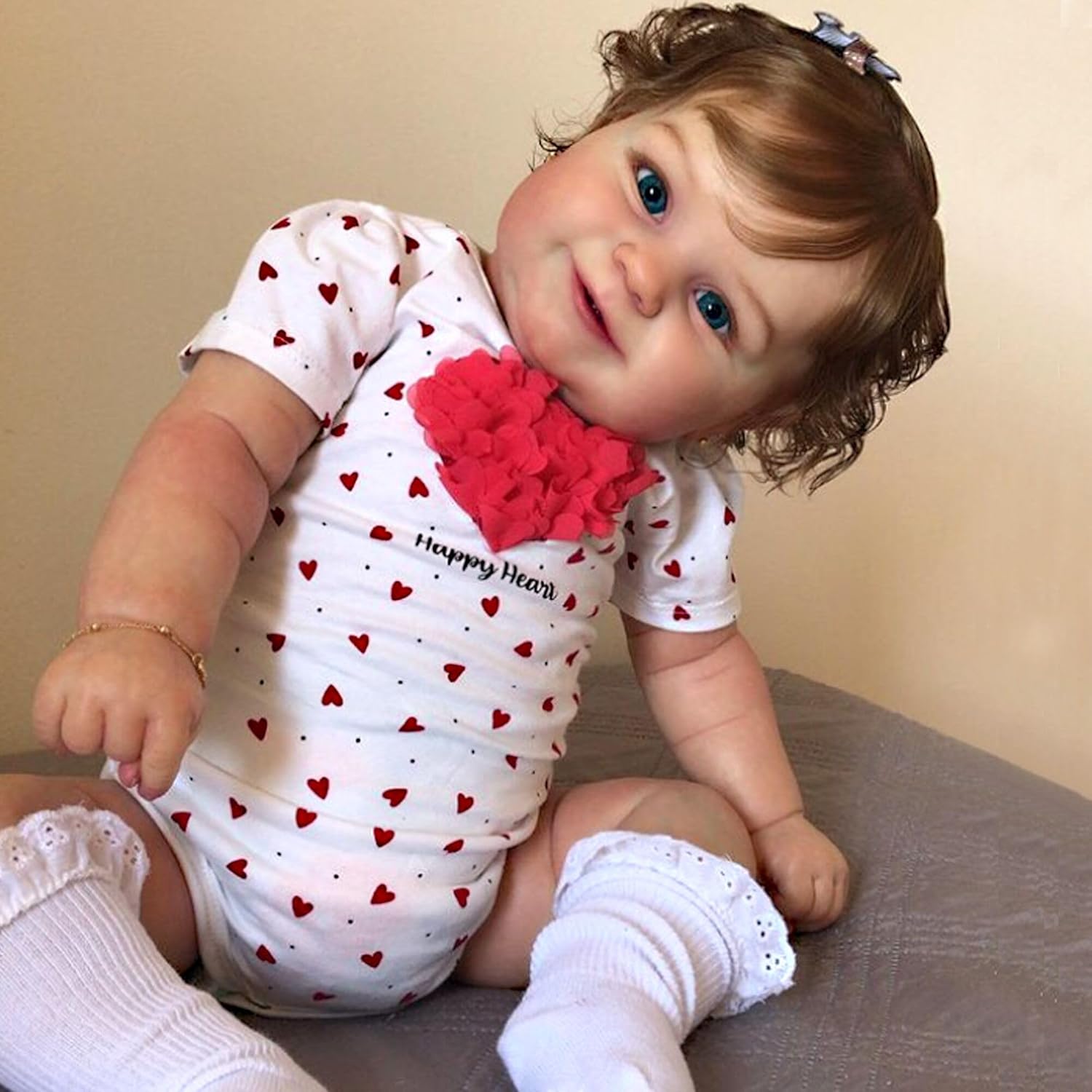 Pinky Reborn Muñeca Reborn realista de 20 pulgadas, muñeca Reborn para niñas, muñecas recién nacidas, el mejor regalo para cumpleaños