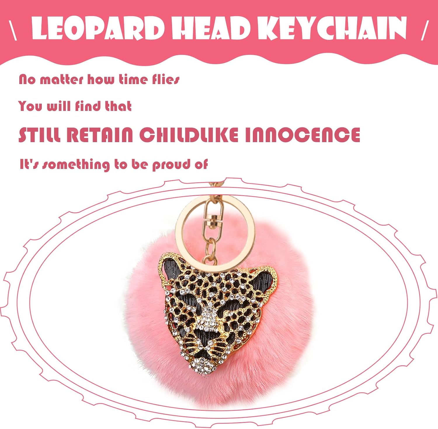 1 colgante decorativo para llave de automóvil, llave de control remoto con diamantes de imitación, cabeza de leopardo, para la mayoría de los