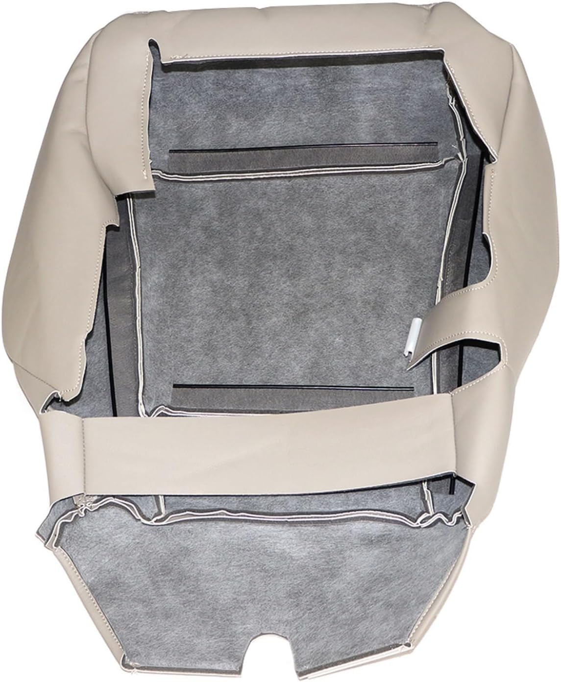 NLQR Cubierta del asiento delantero del conductor inferior de cuero de repuesto para Ford F150 Lariat 2015 2016 2017