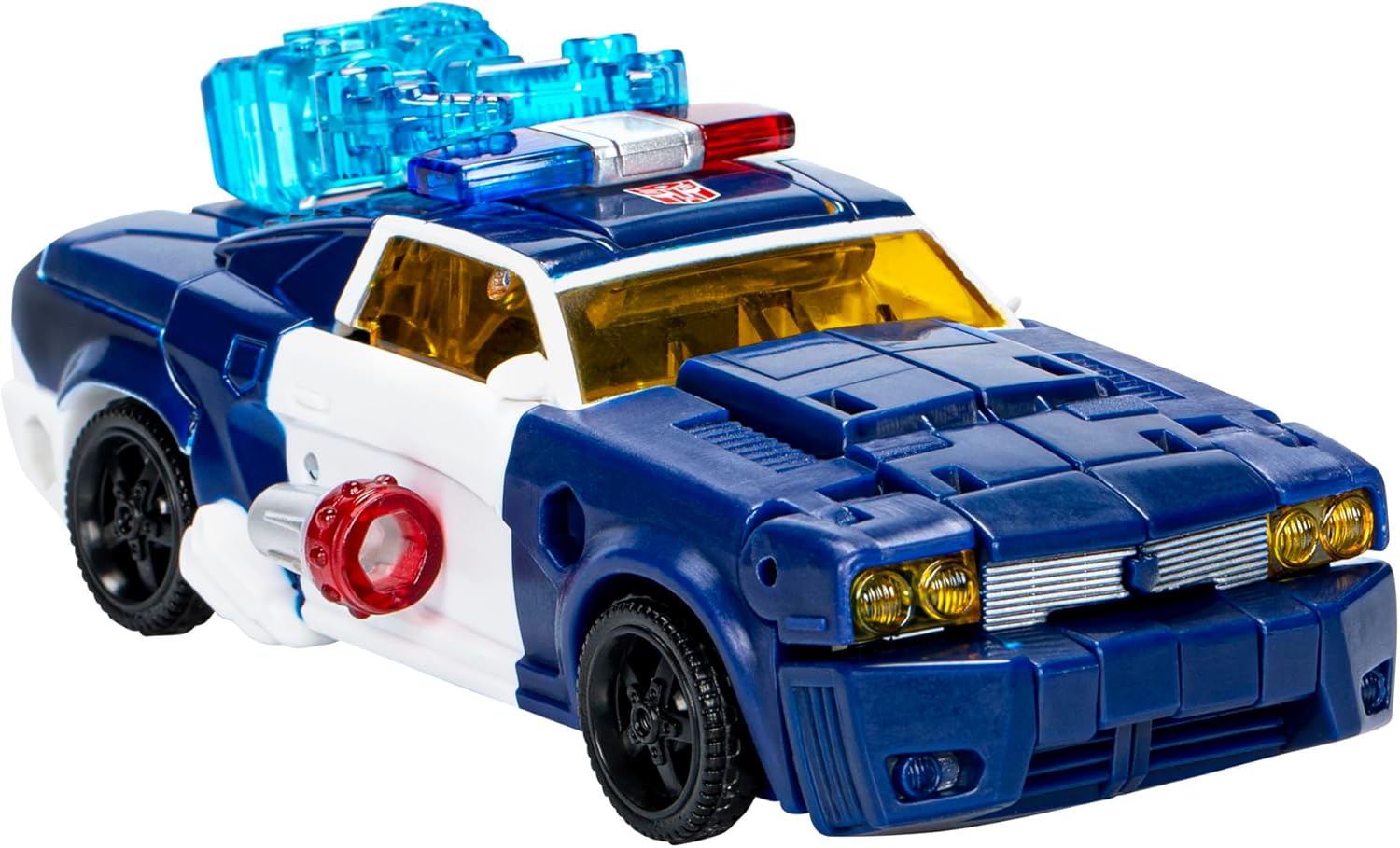 Transformers Legacy United Deluxe Class Rescue Bots Universe Autobot Chase, figura de acción de conversión de 5.5 pulgadas, 8+