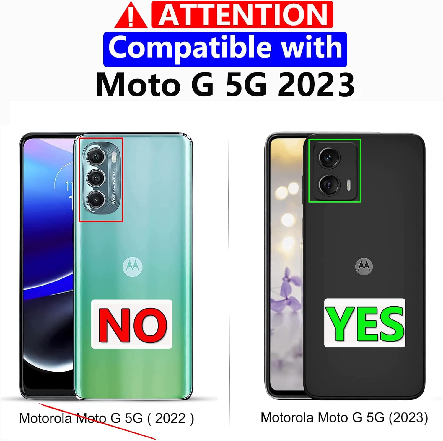 Funda para Moto G 5G 2023, Motorola G 5G 2023 con protector de pantalla prueba de caídas de grado militar, funda protectora resistente a prueba de