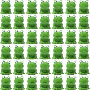 50 figuras de resina de mini ranas, figuras en miniatura de rana verde, figuras de micro ranas, pequeñas figuras de rana linda, modelo miniatura de 50 figuras de resina de mini ranas, figuras en miniatura de rana verde, figuras de micro ranas, pequeñas figuras de rana linda, modelo miniatura de