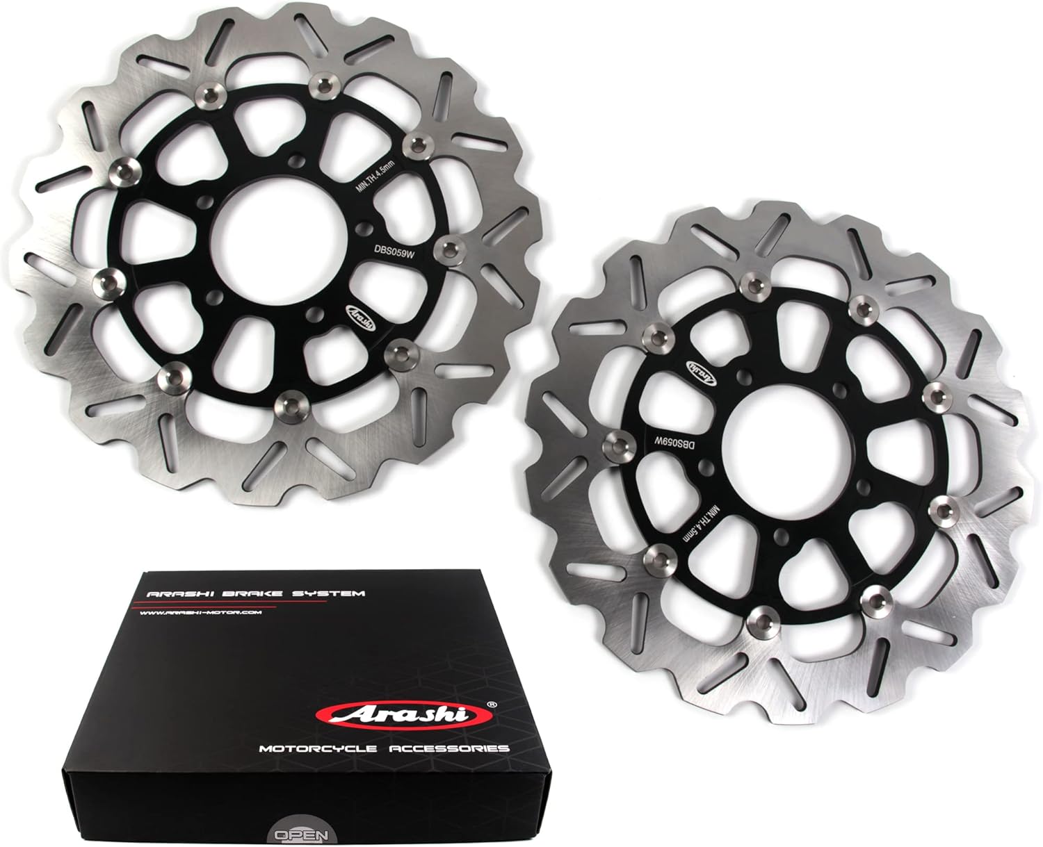 Arashi Rotores de disco de freno delantero para Kawasaki Ninja ZX10R 2008-2015 ABS 2011-2015  GTR1400 2007-2016 ABS accesorios de repuesto para