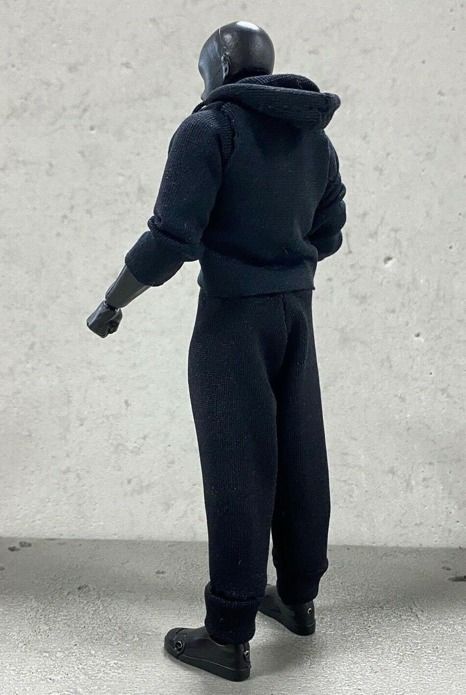 112 Escala miniatura hecha a mano tela sudadera con capucha pantalones deportivos para SH Figuarts Figma 6 pulgadas figura de acción