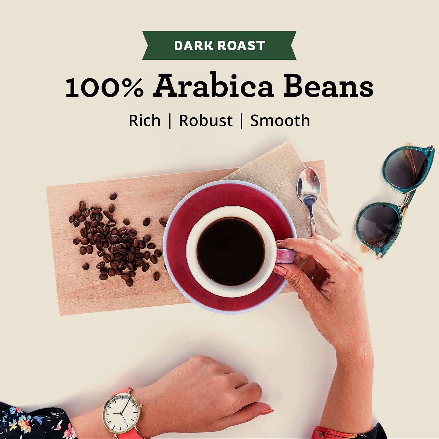 Seattle’s Best Coffee K-Cup – Paquete variado de cápsulas de café tostado oscuro y tostado medio para cafeteras Keurig, 100% arábica, 4 cajas (40