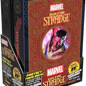 Fantasma Presenta el mazo mágico de cartas coleccionables de Doctor Strange de Marvel, con funda protectora de metal para cartas mágicas. Fantasma Presenta el mazo mágico de cartas coleccionables de Doctor Strange de Marvel, con funda protectora de metal para cartas mágicas.