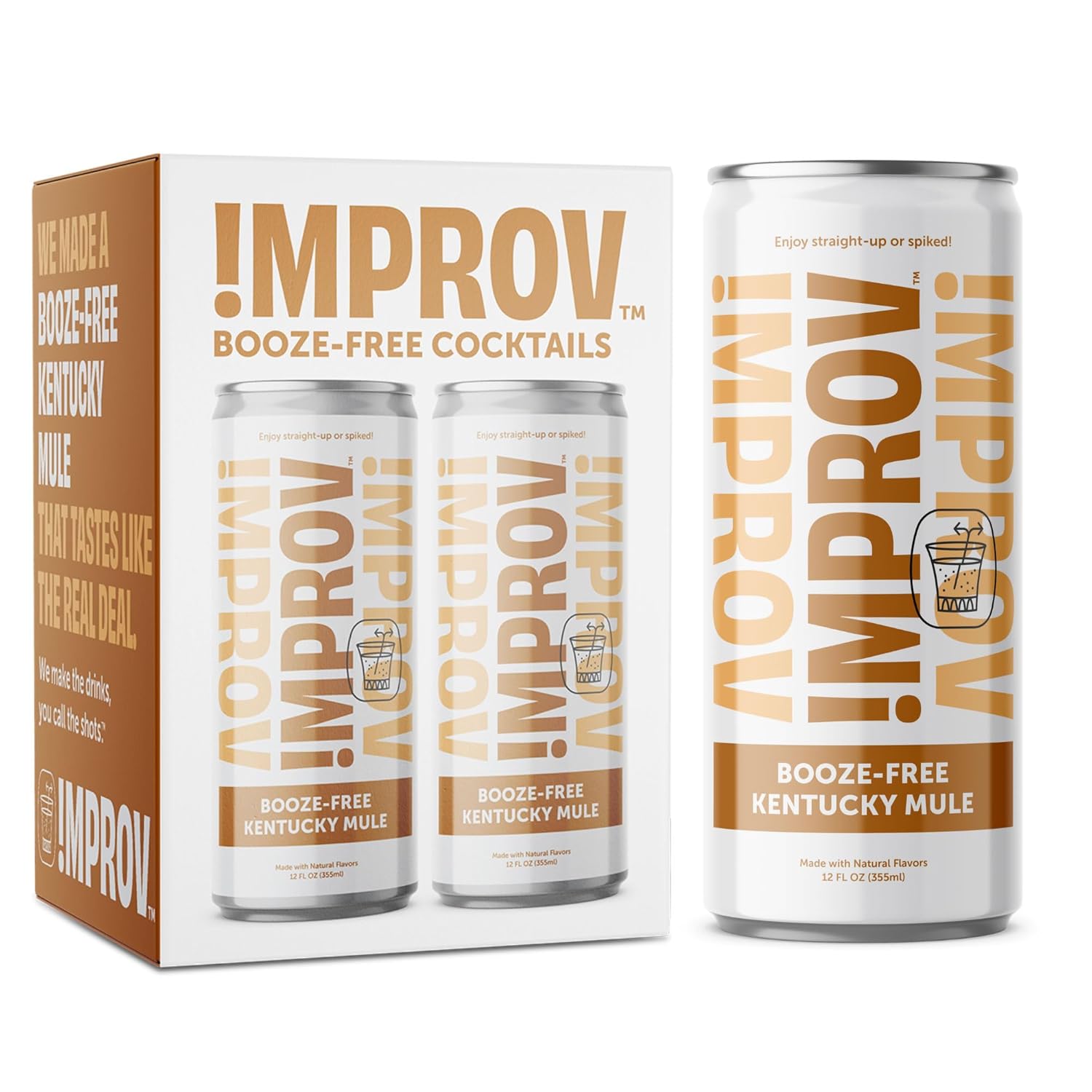 IMPROV Cócteles sin alcohol, bebida sin alcohol de 12 onzas, mezclador de bebidas sin alcohol, vegano, sin gluten, cero prueba (paquete de 4)
